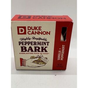 Duke Cannon Peppermint Bark Everlasting Puck of Soap Vanilla Peppermint NEW